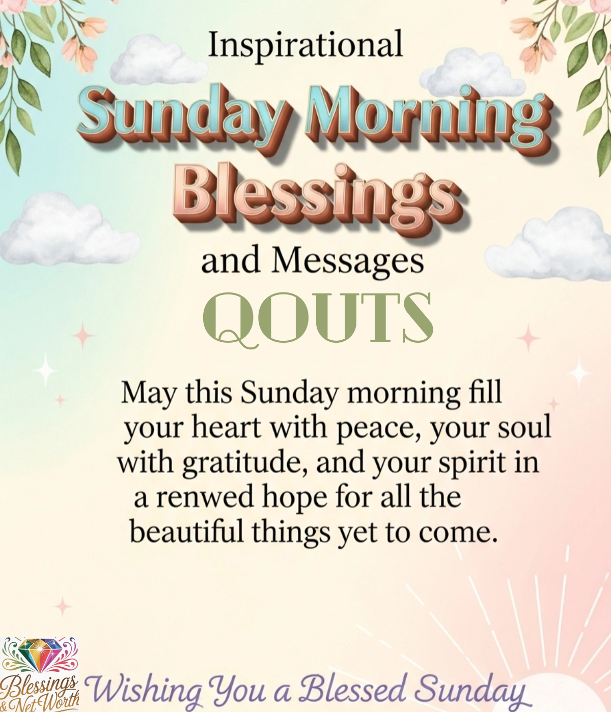 Sunday Morning Blessings Images & Quotes