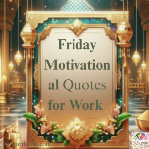 Friday Motivational Quotes for Work