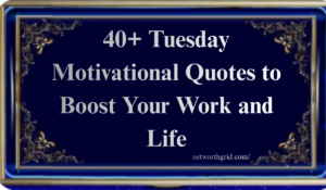 Tuesday Motivational Quotes