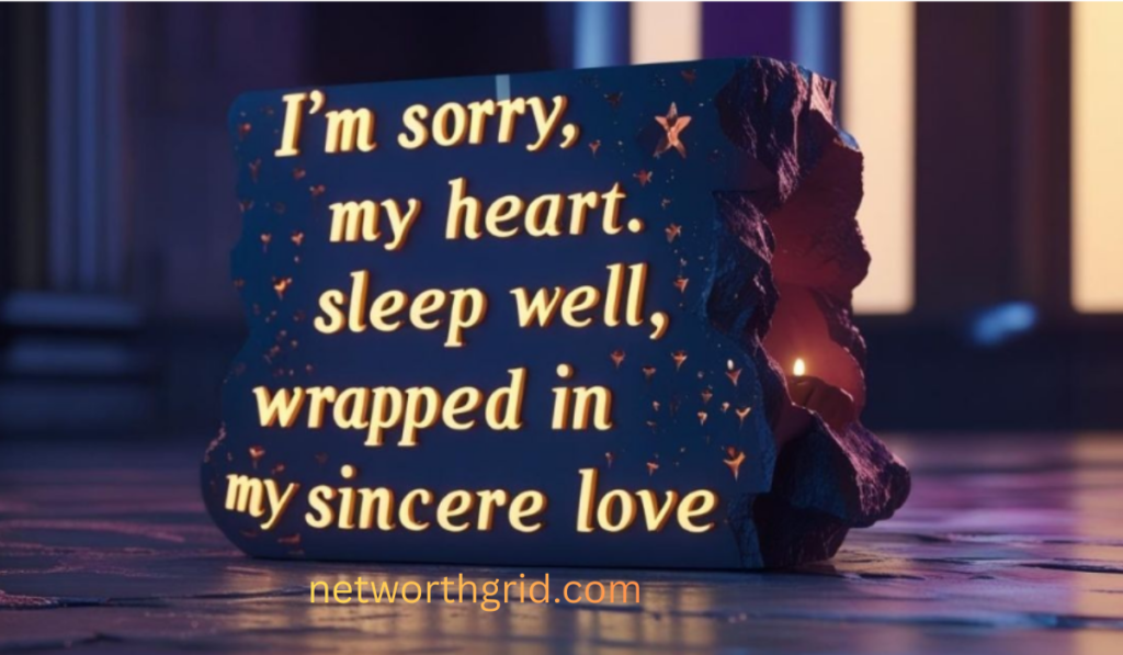 Good Night Messages to My Wife for Apology